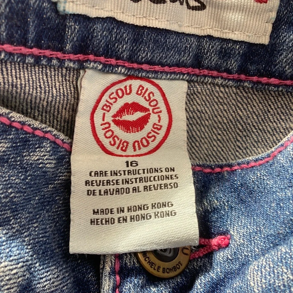 Bisou Bisou Women's Denim Jeans with Pink Stitching - Picture 8 of 9